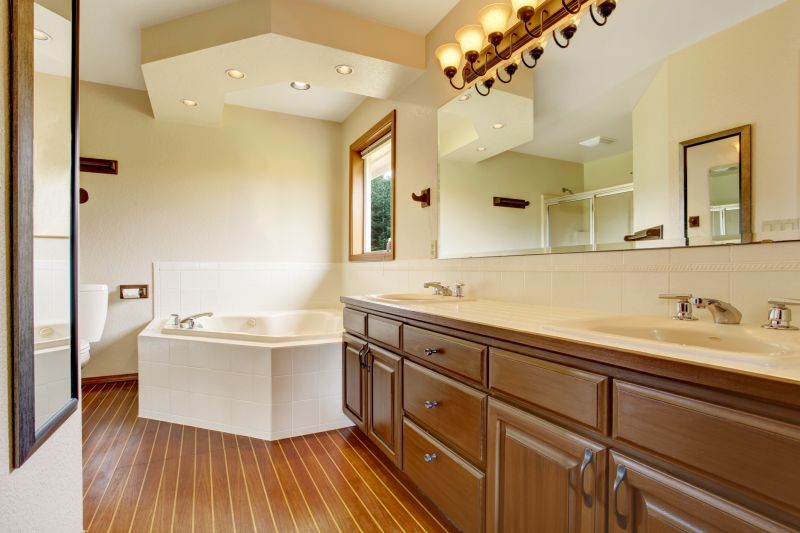 Bright Bathroom with Upgraded Lighting