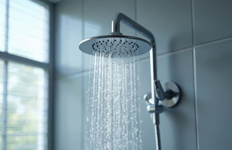 Rain Shower Head in Contemporary Design